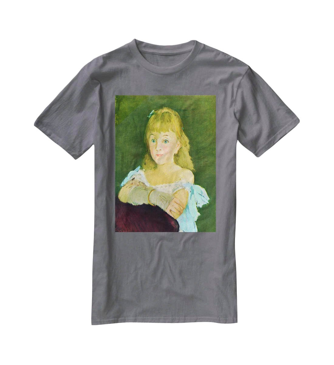 Portrait of Lina Campineanu by Manet T-Shirt - Canvas Art Rocks - 3