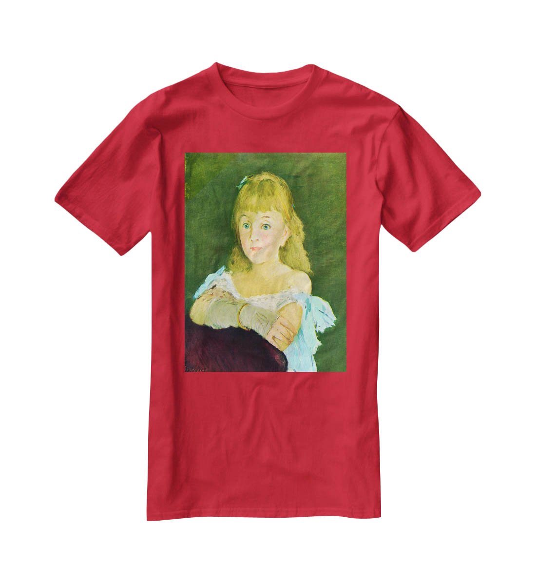 Portrait of Lina Campineanu by Manet T-Shirt - Canvas Art Rocks - 4