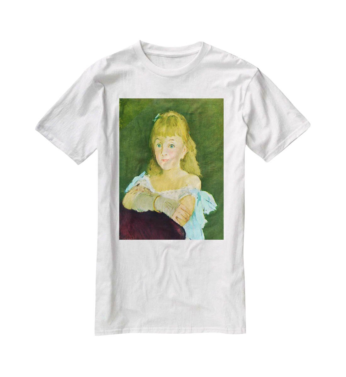 Portrait of Lina Campineanu by Manet T-Shirt - Canvas Art Rocks - 5