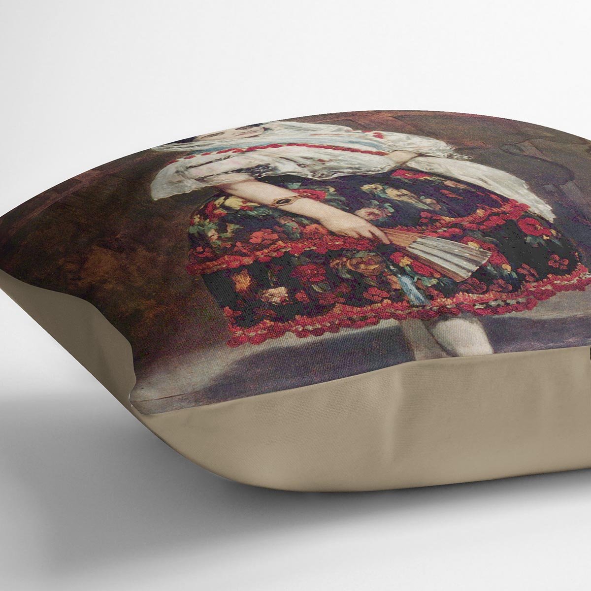 Portrait of Lola de Valence by Manet Throw Pillow