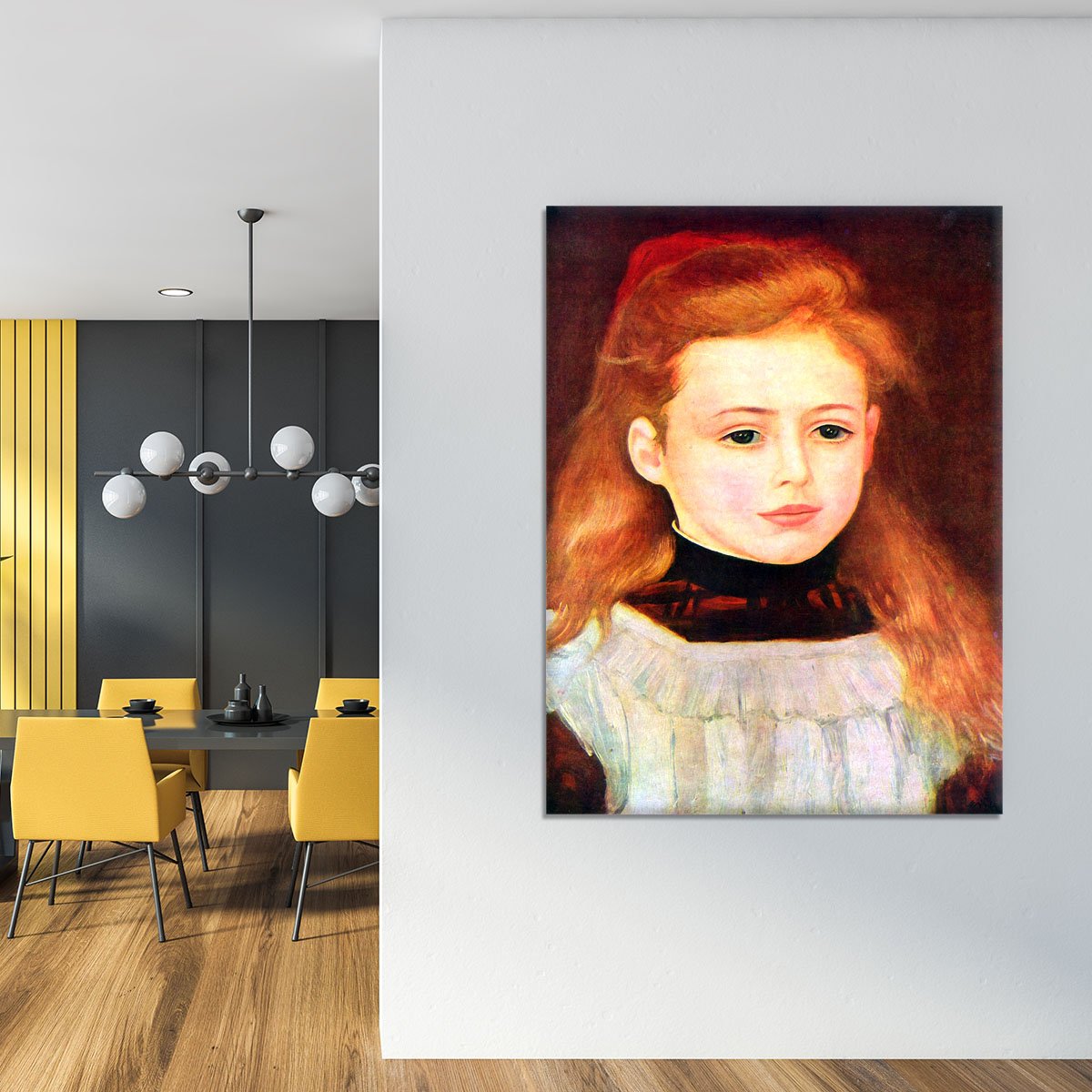 Portrait of Lucie Berard by Renoir Canvas Print or Poster