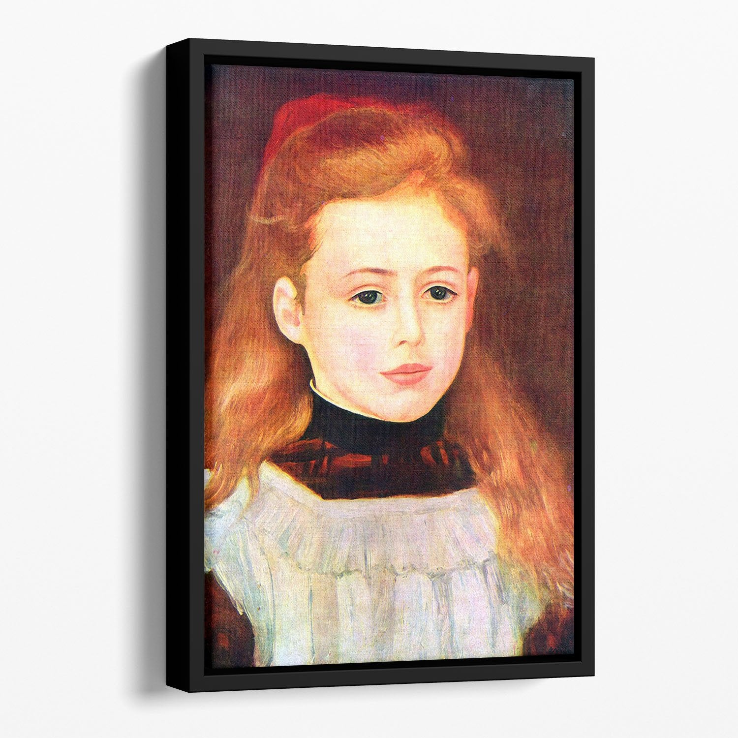 Portrait of Lucie Berard by Renoir Floating Framed Canvas