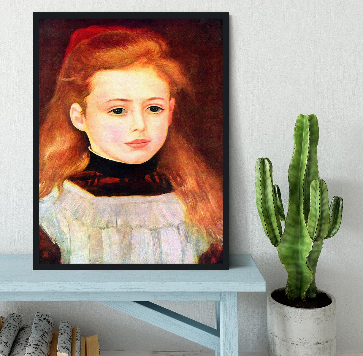 Portrait of Lucie Berard by Renoir Framed Print - Canvas Art Rocks - 2