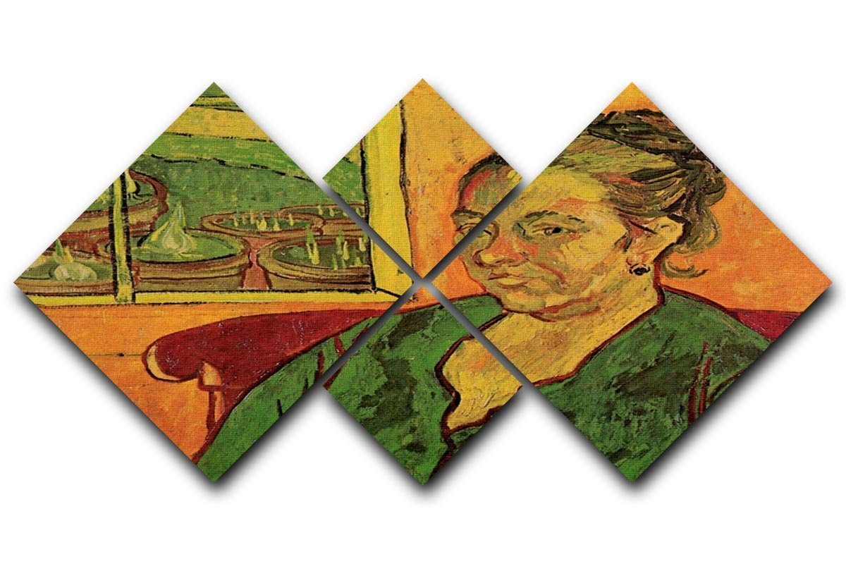 Portrait of Madame Augustine Roulin by Van Gogh 4 Square Multi Panel Canvas  - Canvas Art Rocks - 1