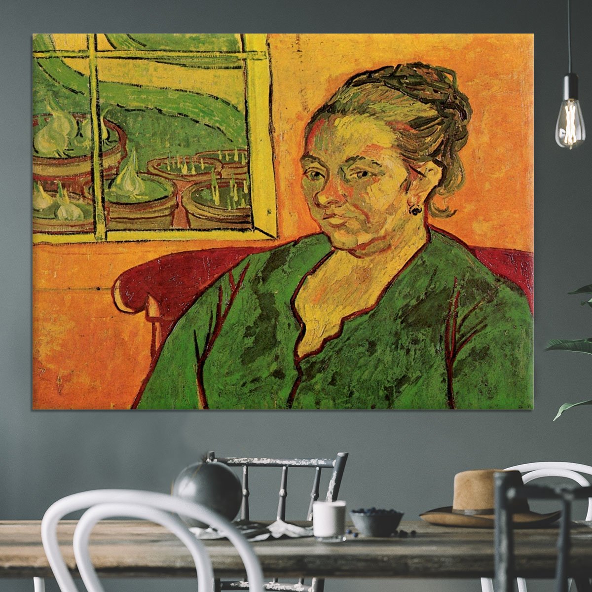 Portrait of Madame Augustine Roulin by Van Gogh Canvas Print or Poster