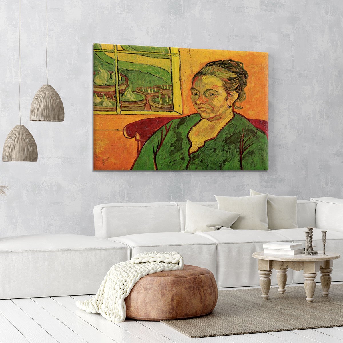 Portrait of Madame Augustine Roulin by Van Gogh Canvas Print or Poster