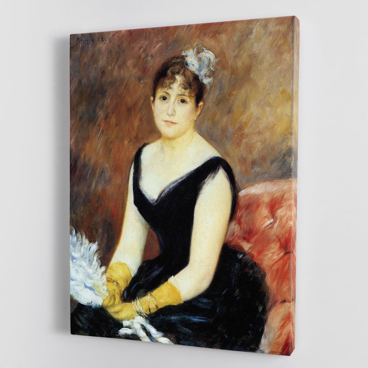 Portrait of Madame Clapisson by Renoir Canvas Print or Poster
