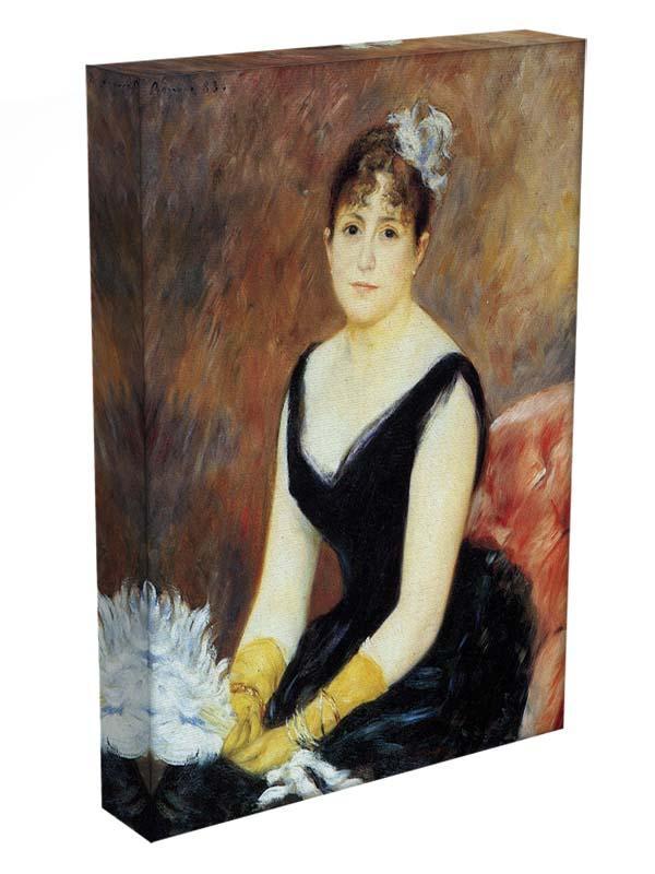 Portrait of Madame Clapisson by Renoir Canvas Print or Poster - Canvas Art Rocks - 3