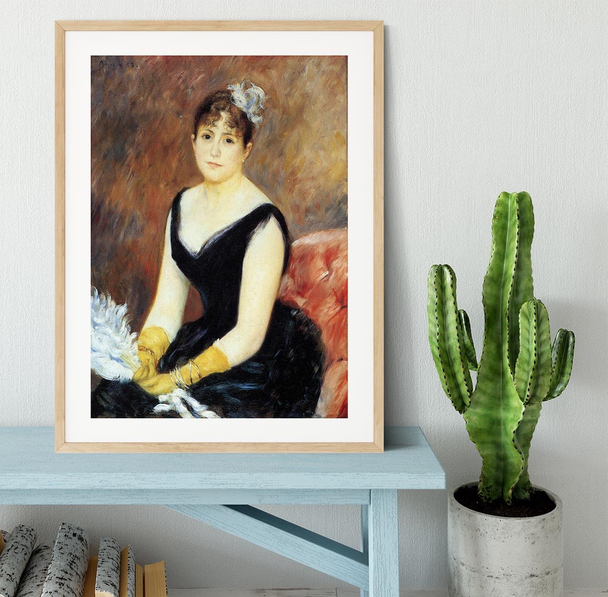 Portrait of Madame Clapisson by Renoir Framed Print - Canvas Art Rocks - 3