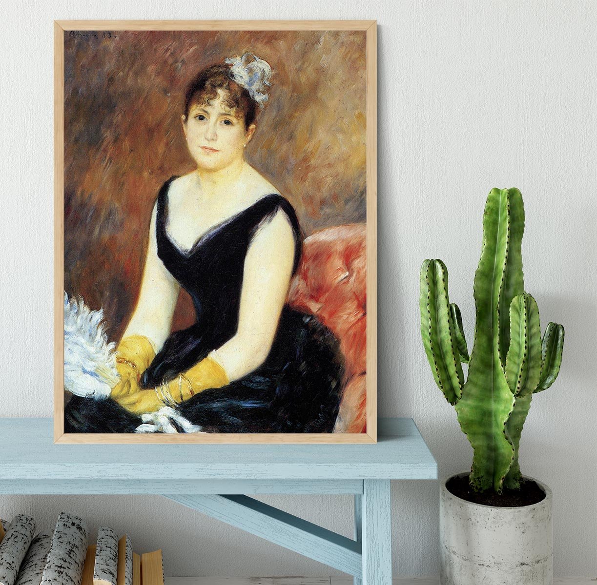 Portrait of Madame Clapisson by Renoir Framed Print - Canvas Art Rocks - 4