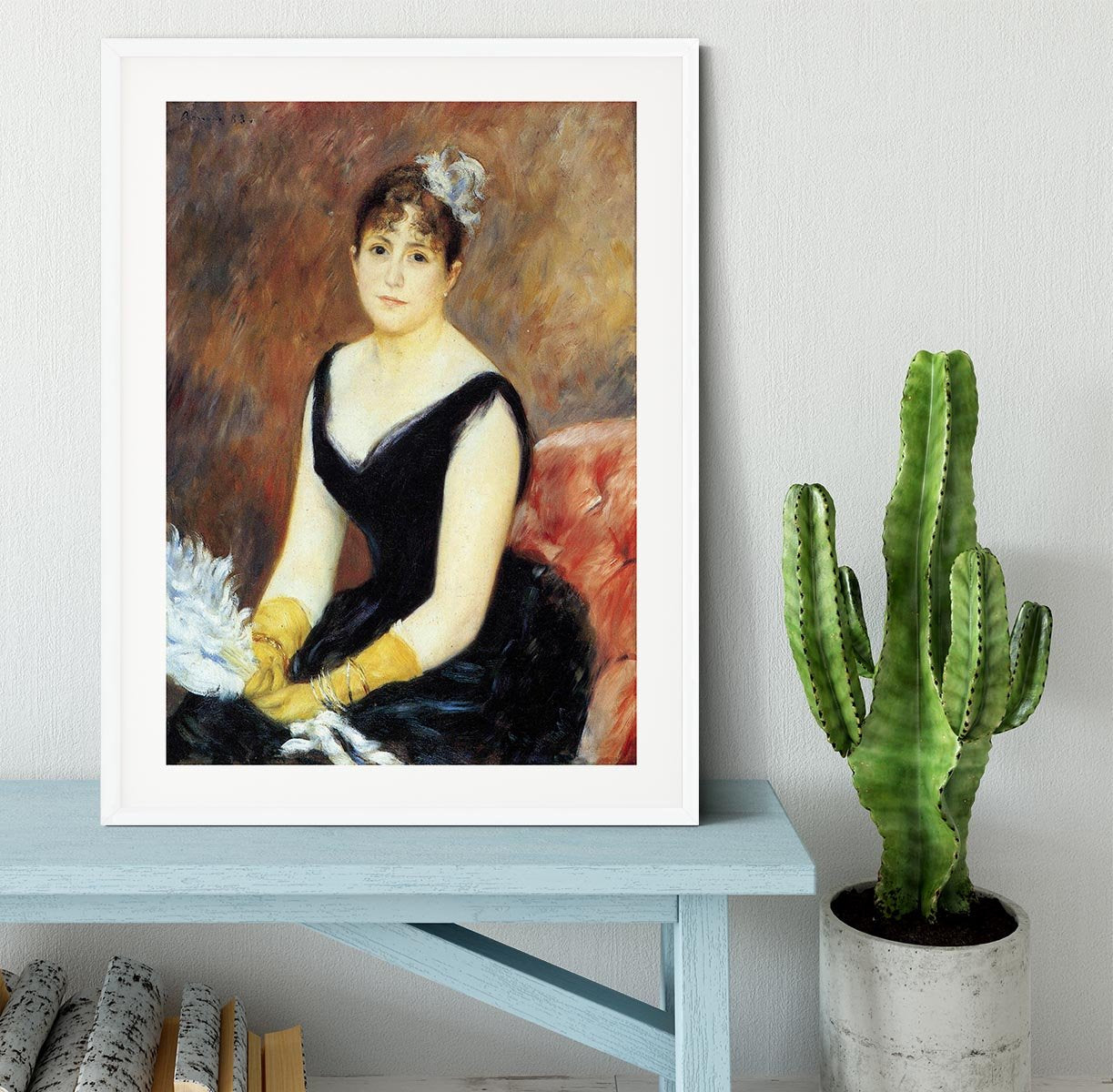 Portrait of Madame Clapisson by Renoir Framed Print - Canvas Art Rocks - 5