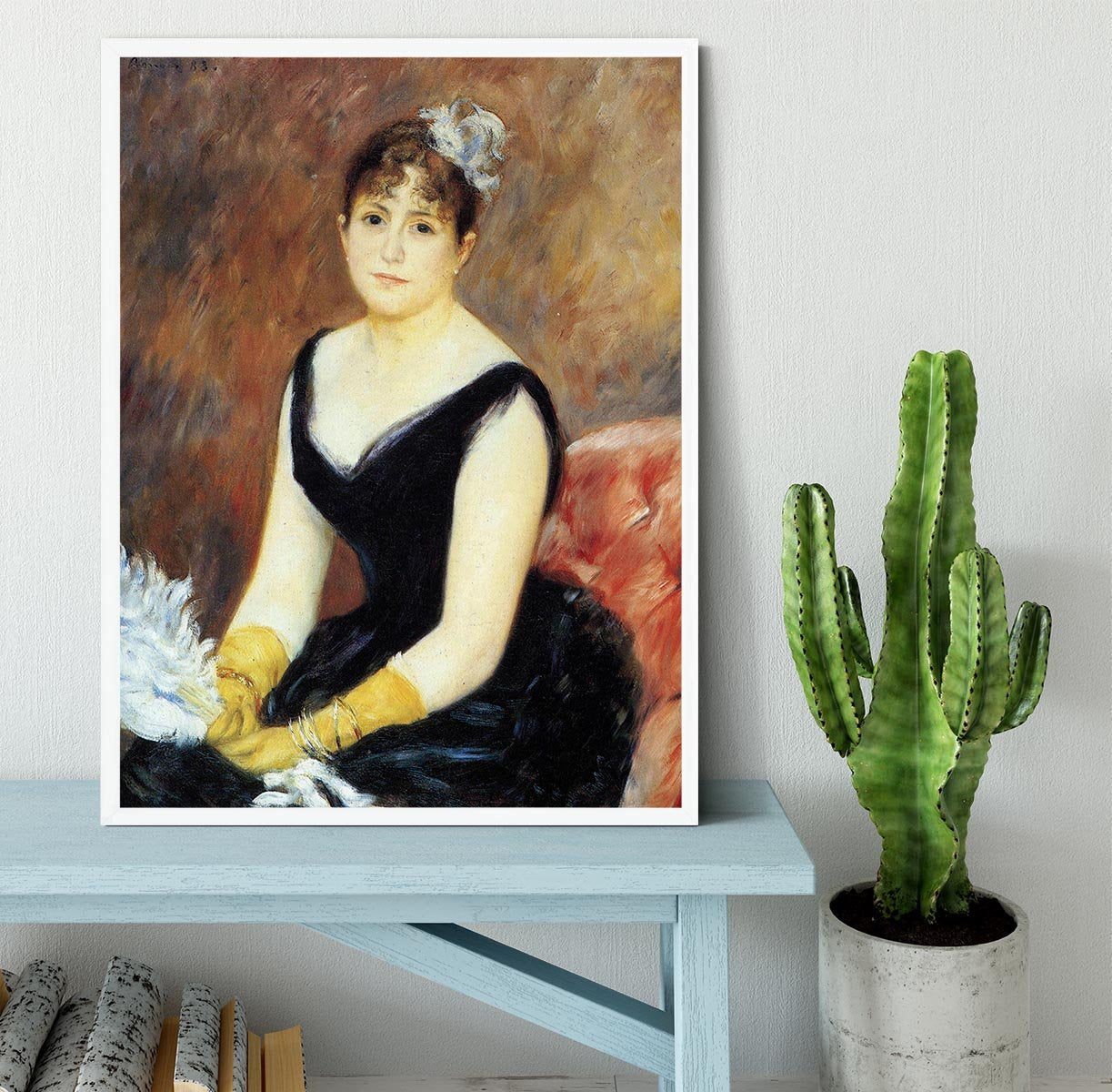 Portrait of Madame Clapisson by Renoir Framed Print - Canvas Art Rocks -6