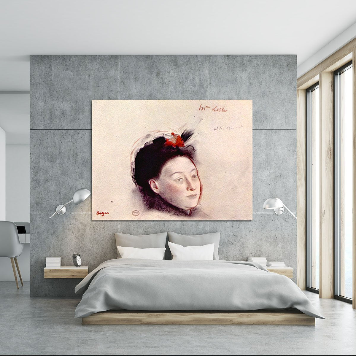 Portrait of Madame Lisle by Degas Canvas Print or Poster