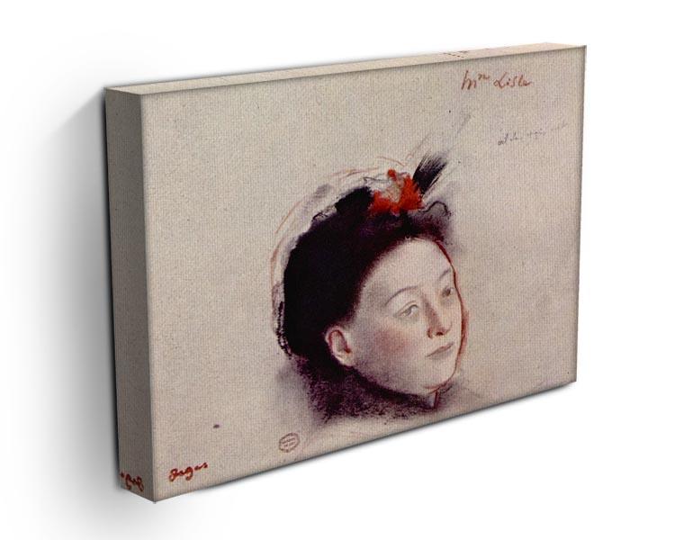 Portrait of Madame Lisle by Degas Canvas Print or Poster - Canvas Art Rocks - 3