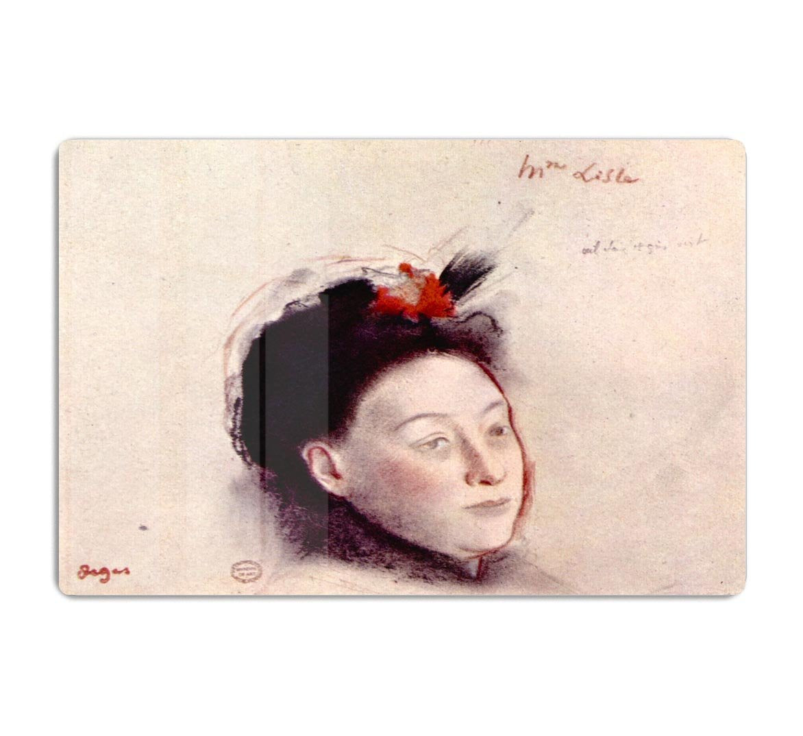 Portrait of Madame Lisle by Degas HD Metal Print - Canvas Art Rocks - 1