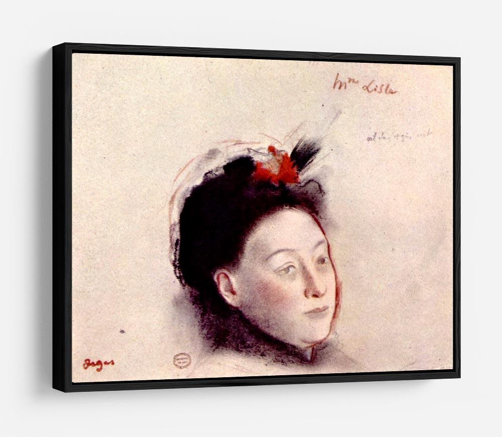 Portrait of Madame Lisle by Degas HD Metal Print - Canvas Art Rocks - 6