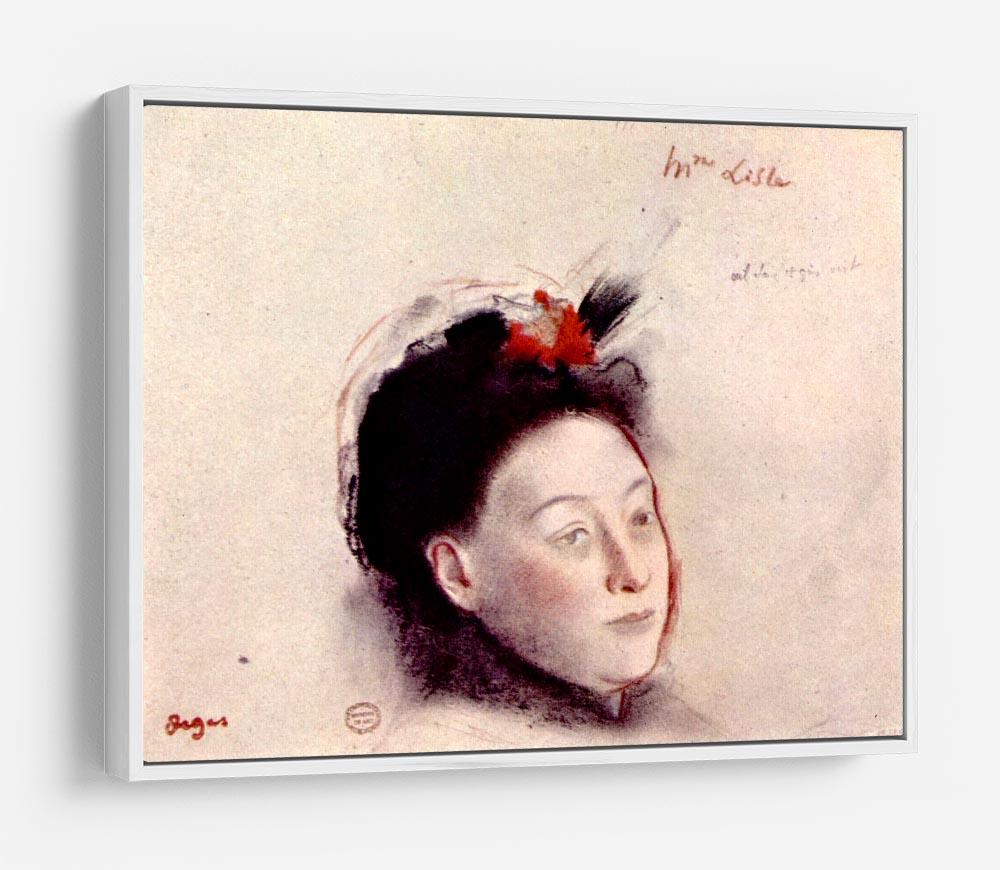 Portrait of Madame Lisle by Degas HD Metal Print - Canvas Art Rocks - 7