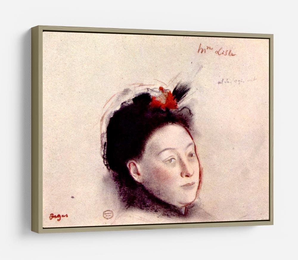 Portrait of Madame Lisle by Degas HD Metal Print - Canvas Art Rocks - 8