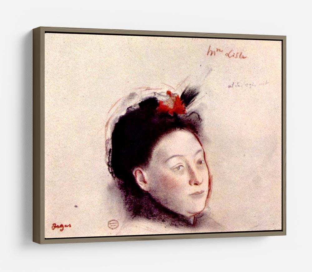 Portrait of Madame Lisle by Degas HD Metal Print - Canvas Art Rocks - 10