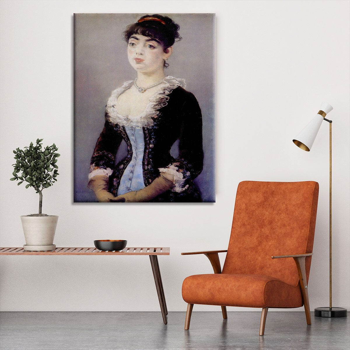 Portrait of Madame Michel LCvy by Manet Canvas Print or Poster