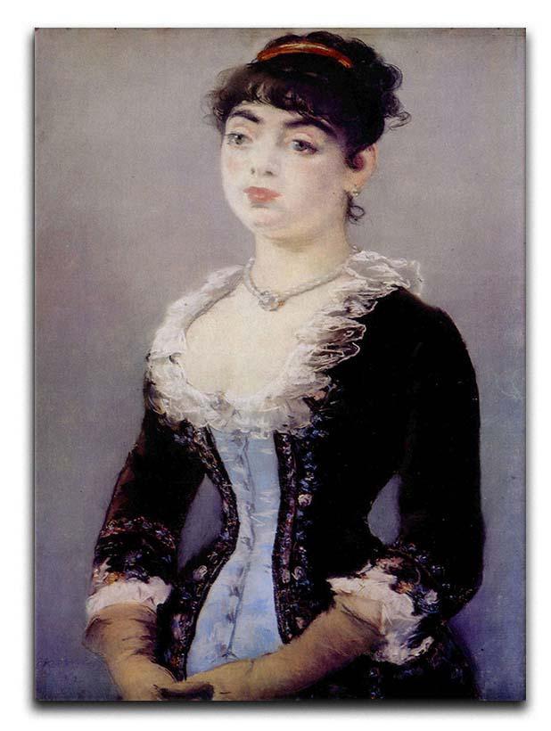 Portrait of Madame Michel LCvy by Manet Canvas Print or Poster  - Canvas Art Rocks - 1