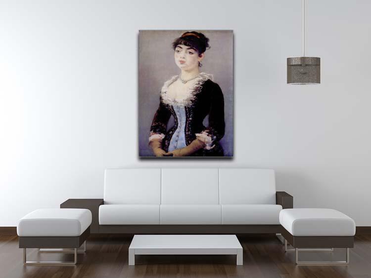 Portrait of Madame Michel LCvy by Manet Canvas Print or Poster - Canvas Art Rocks - 4