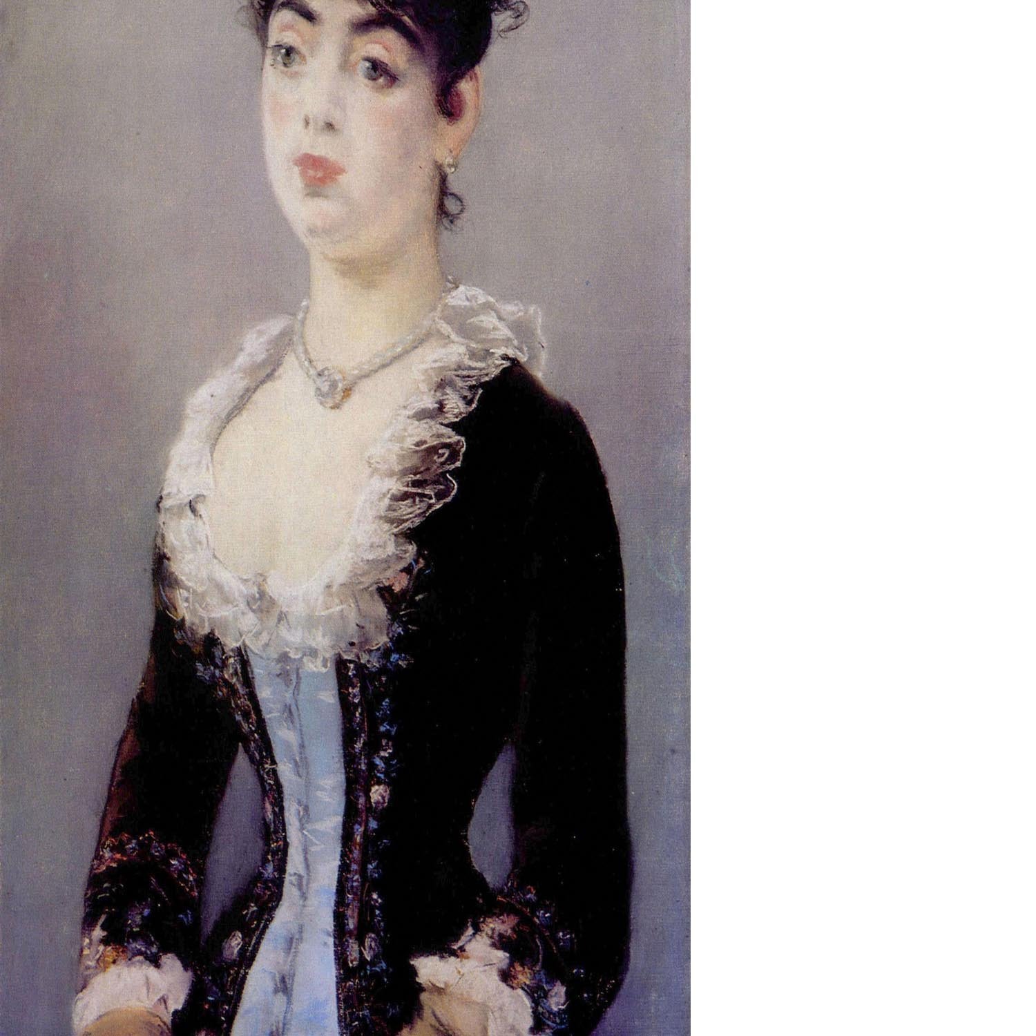 Portrait of Madame Michel LCvy by Manet Floating Framed Canvas
