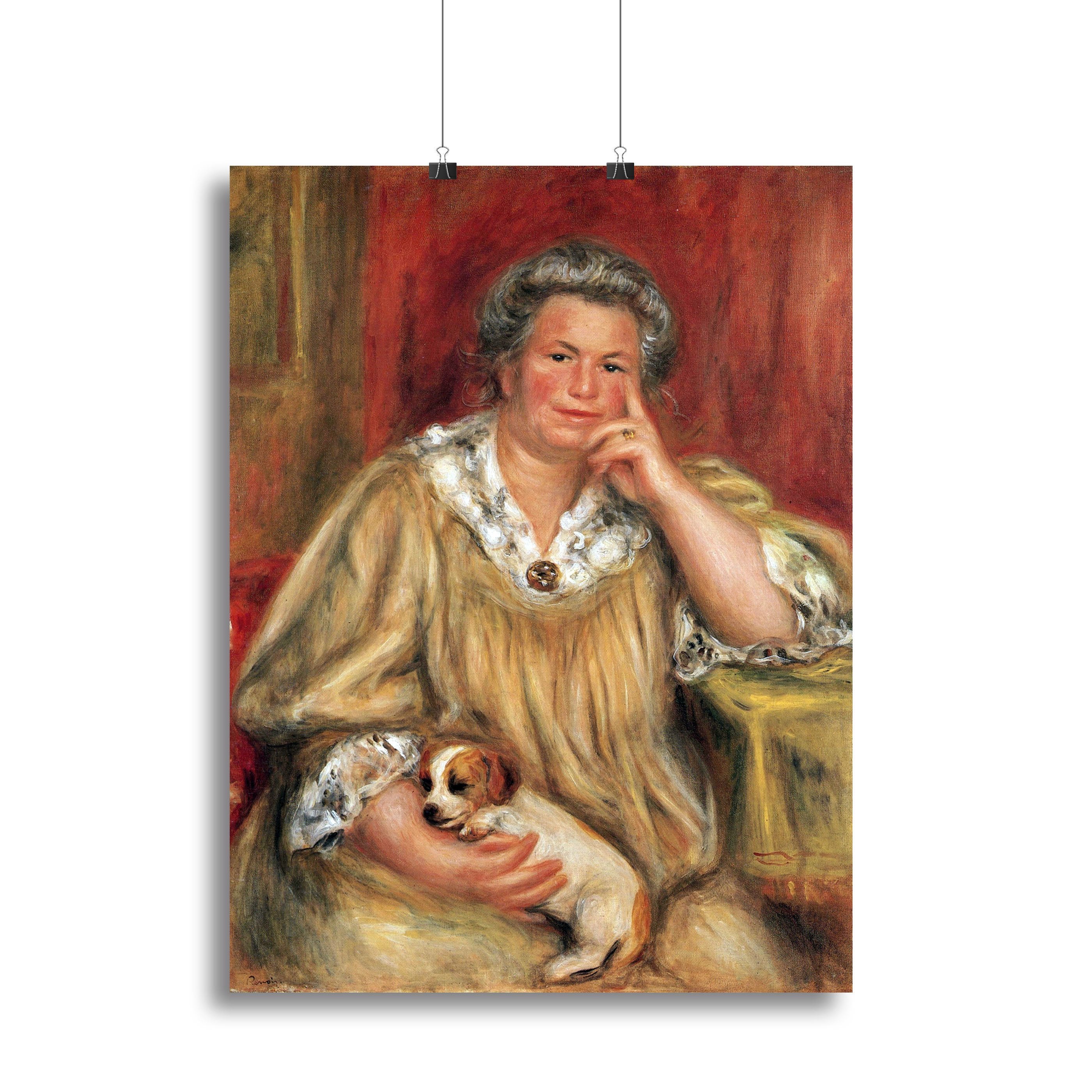 Portrait of Madame Renoir with Bob by Renoir Canvas Print or Poster