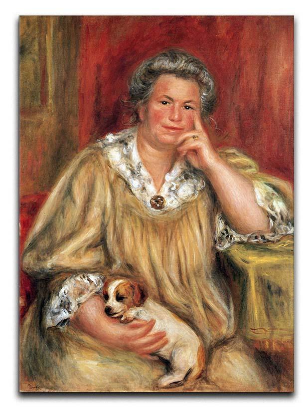 Portrait of Madame Renoir with Bob by Renoir Canvas Print or Poster  - Canvas Art Rocks - 1