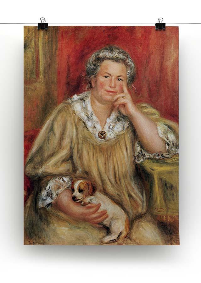 Portrait of Madame Renoir with Bob by Renoir Canvas Print or Poster - Canvas Art Rocks - 2