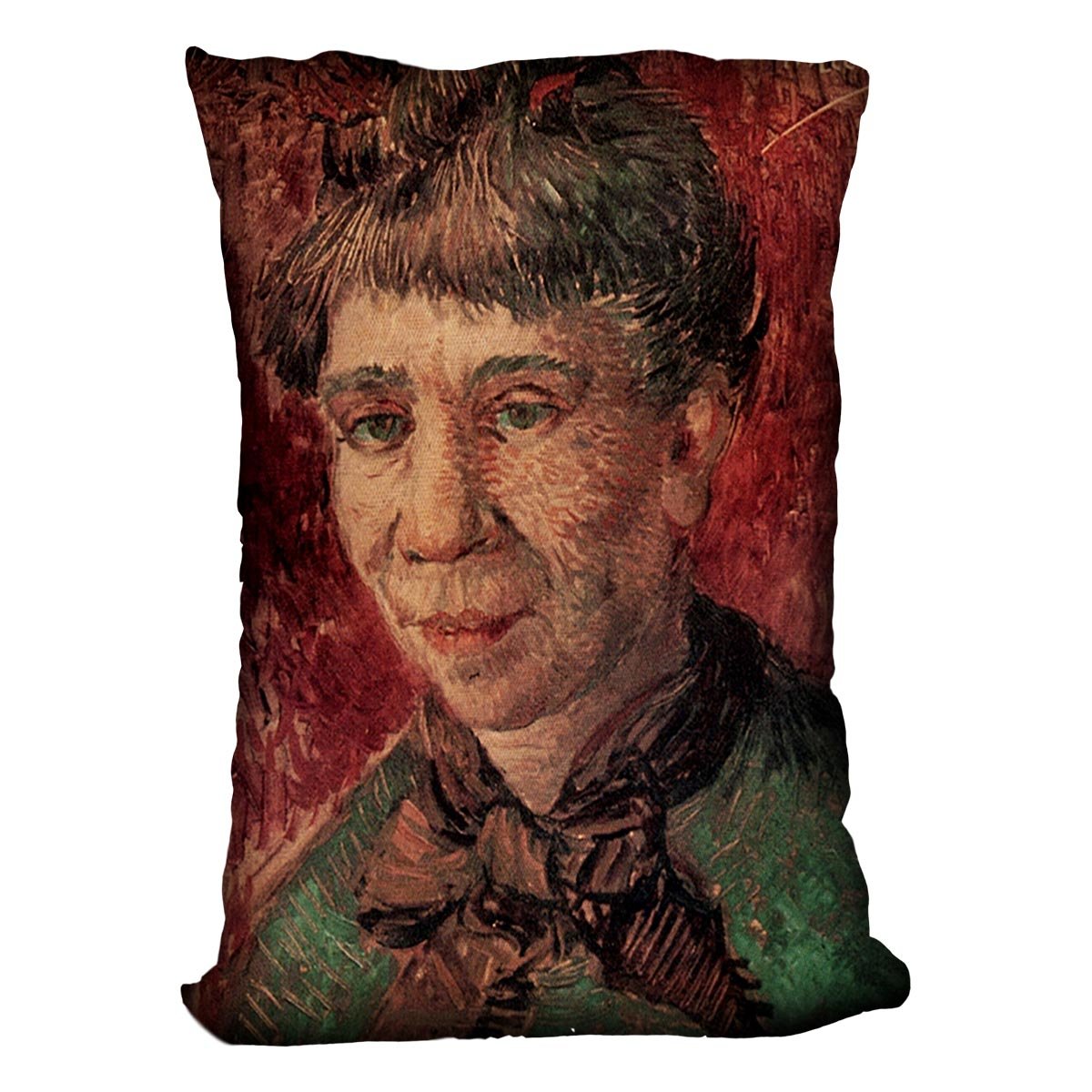 Portrait of Madame Tanguy by Van Gogh Throw Pillow
