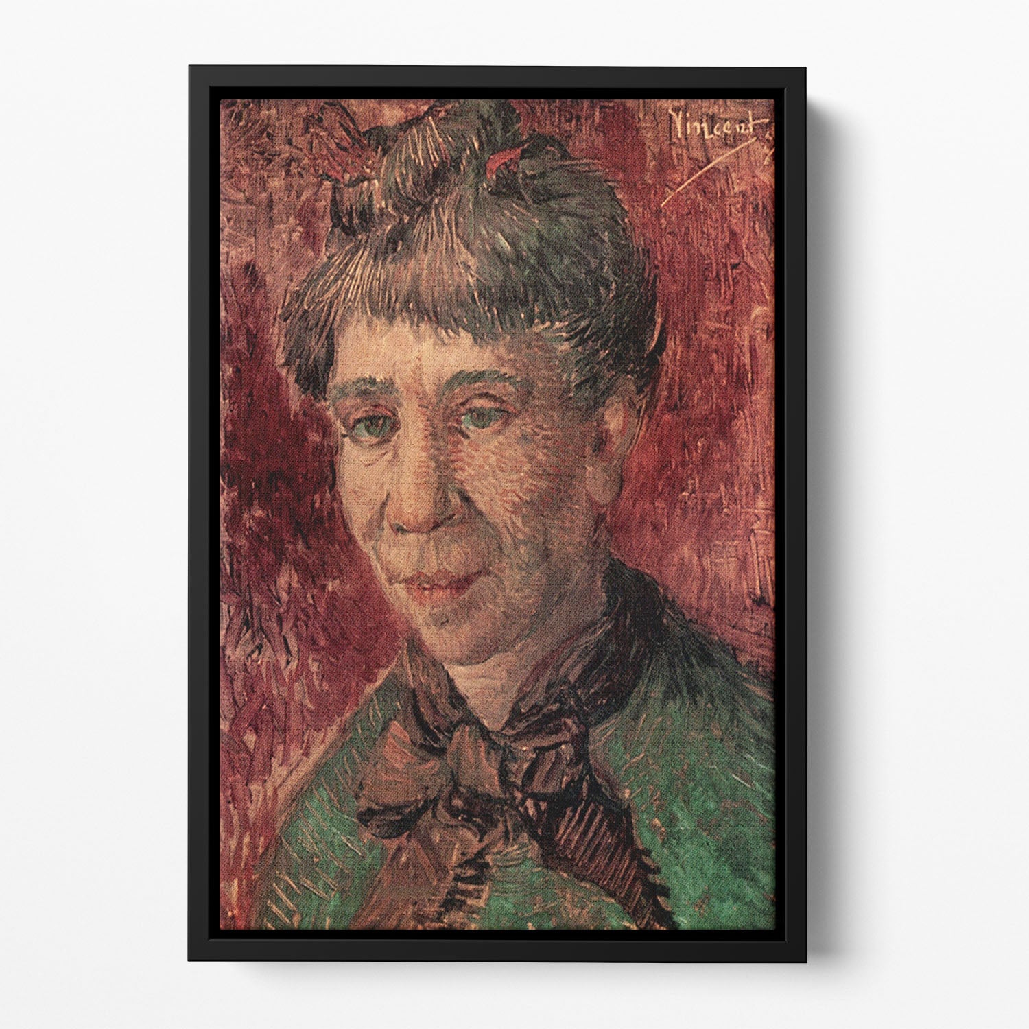 Portrait of Madame Tanguy by Van Gogh Floating Framed Canvas