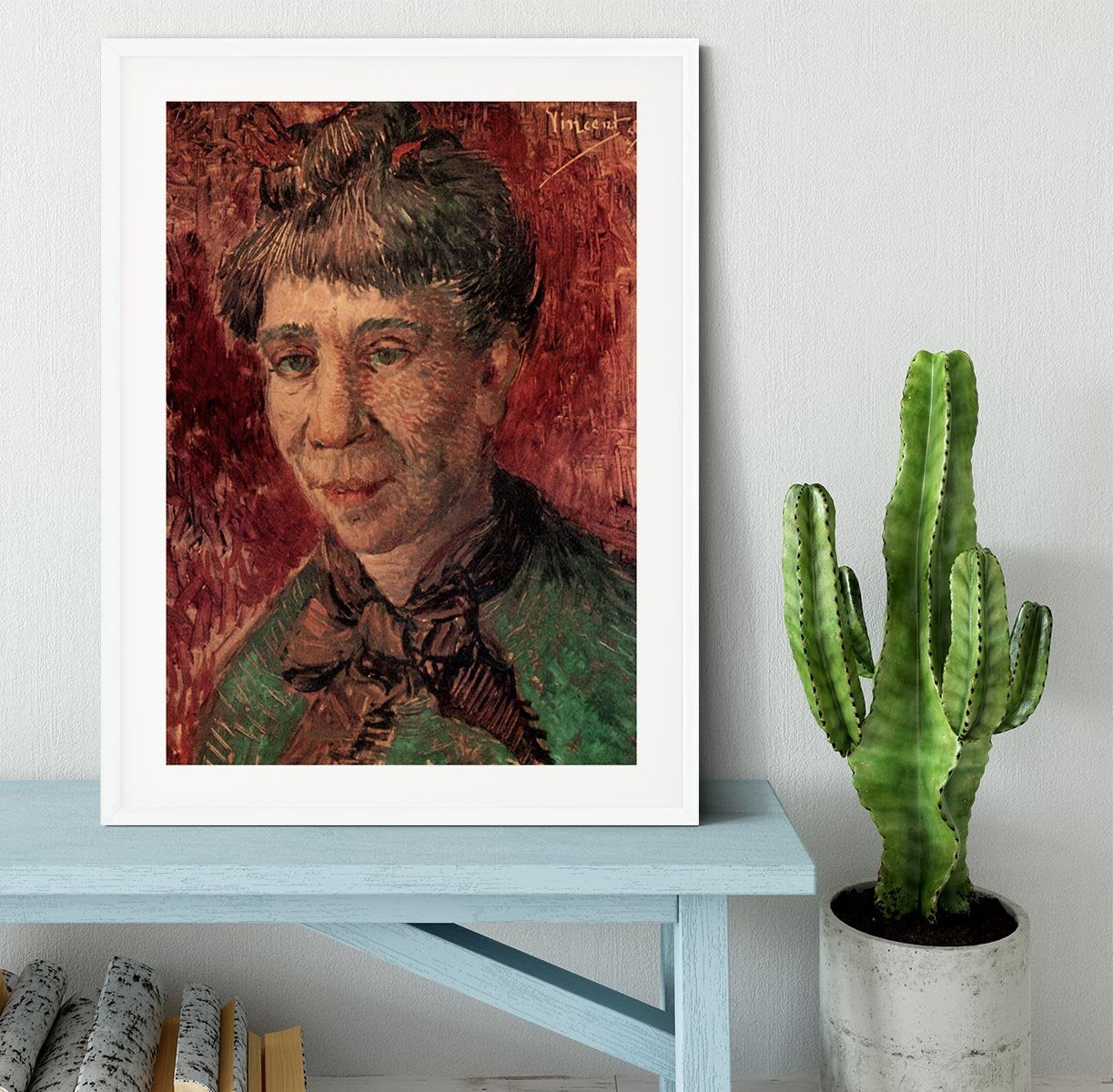 Portrait of Madame Tanguy by Van Gogh Framed Print - Canvas Art Rocks - 5