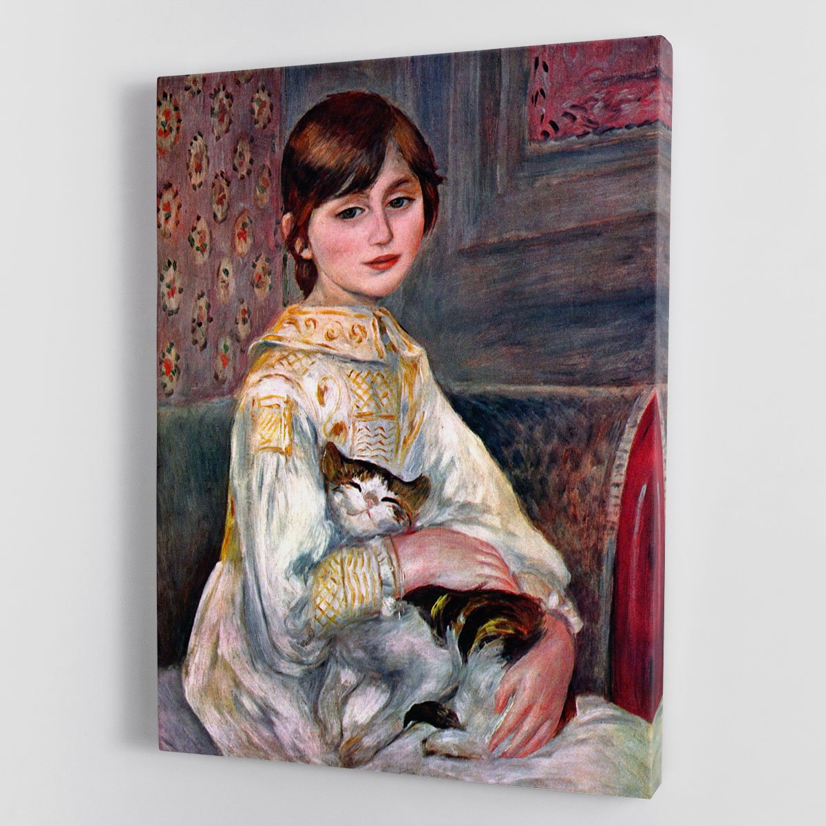 Portrait of Mademoiselle Julie Manet by Renoir Canvas Print or Poster