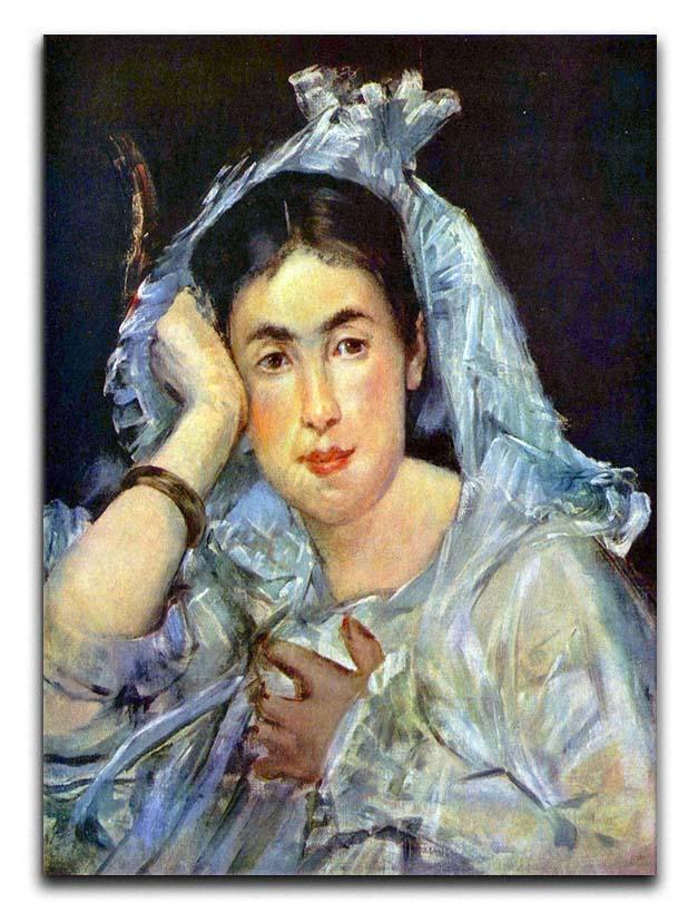 Portrait of Marguerite de Conflans by Manet Canvas Print or Poster  - Canvas Art Rocks - 1