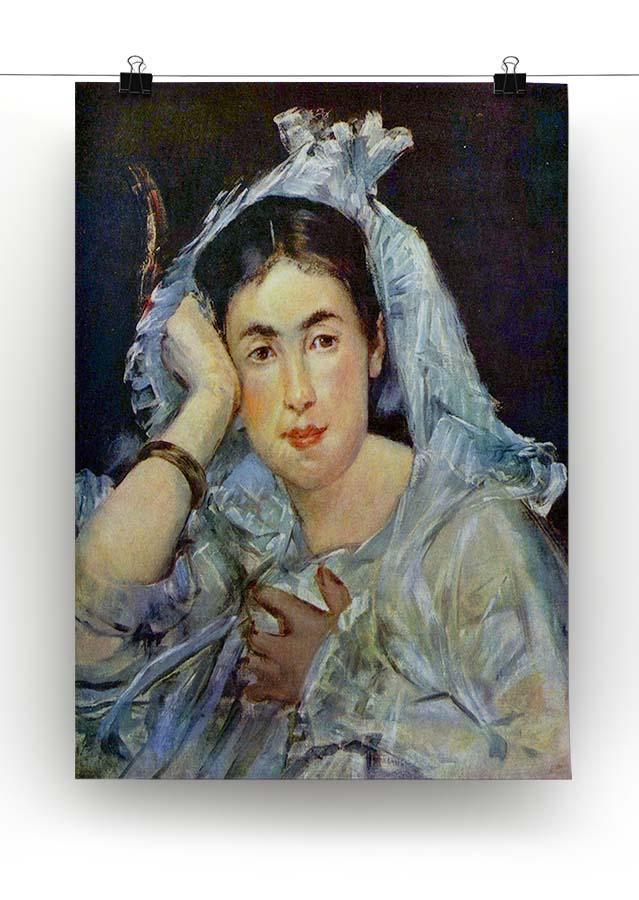 Portrait of Marguerite de Conflans by Manet Canvas Print or Poster - Canvas Art Rocks - 2