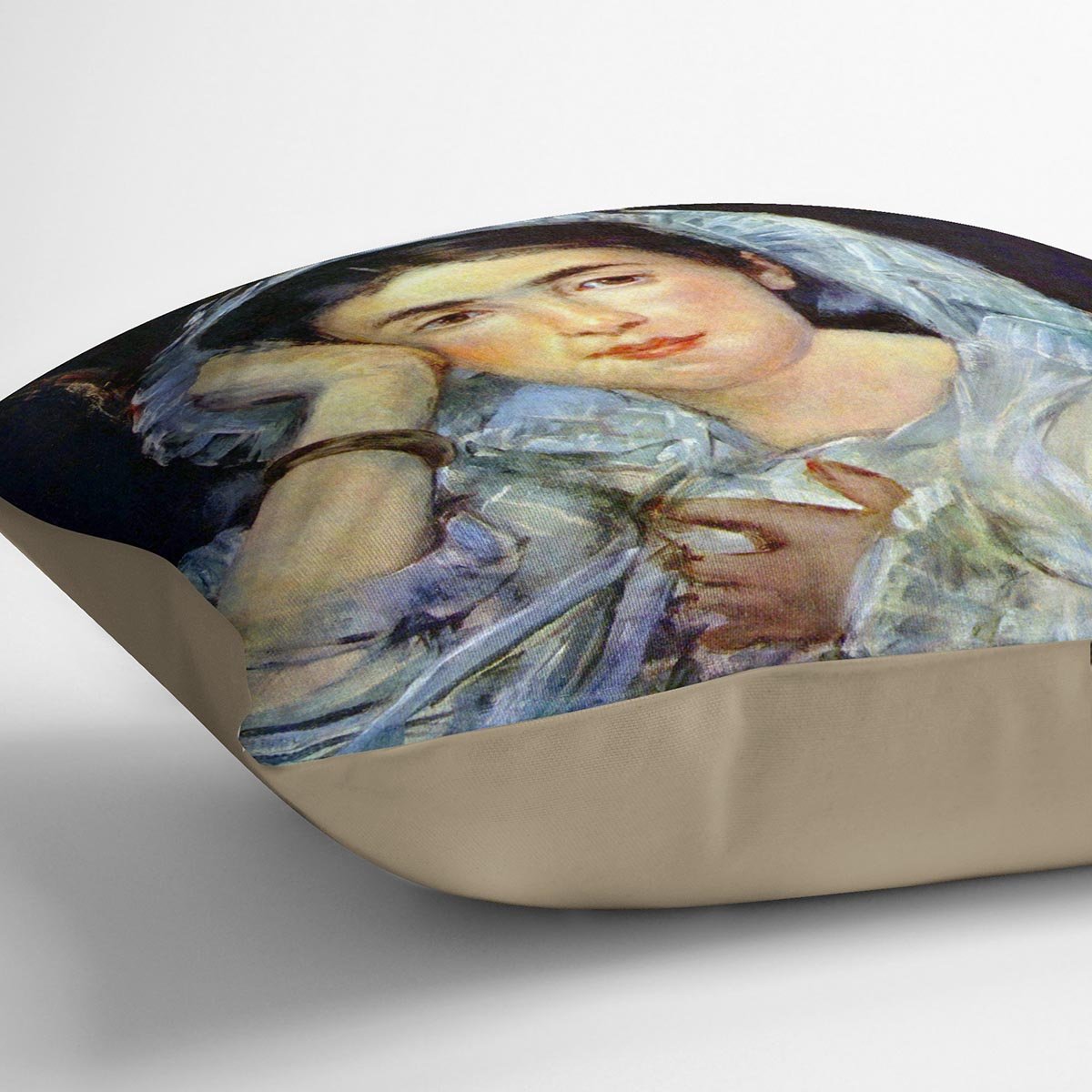Portrait of Marguerite de Conflans by Manet Throw Pillow
