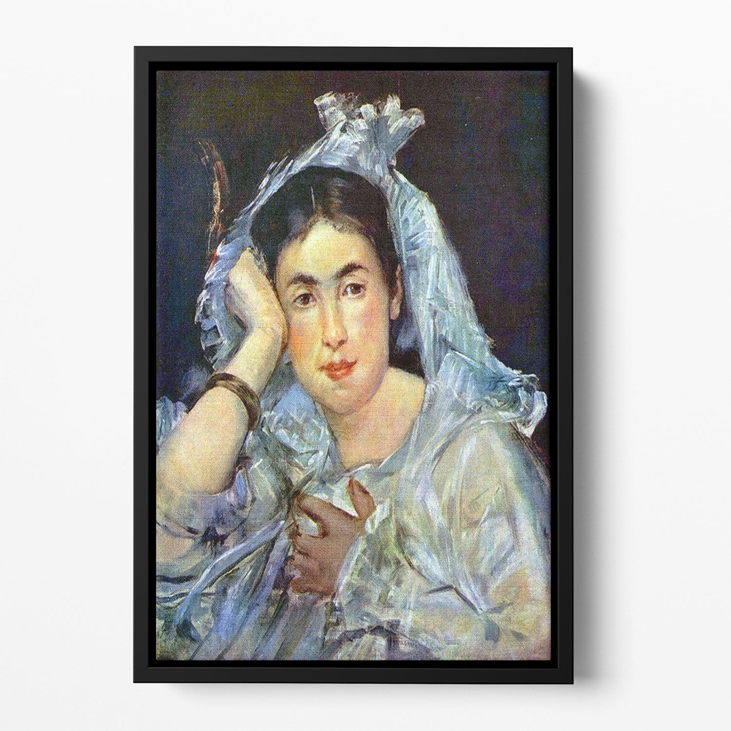 Portrait of Marguerite de Conflans by Manet Floating Framed Canvas