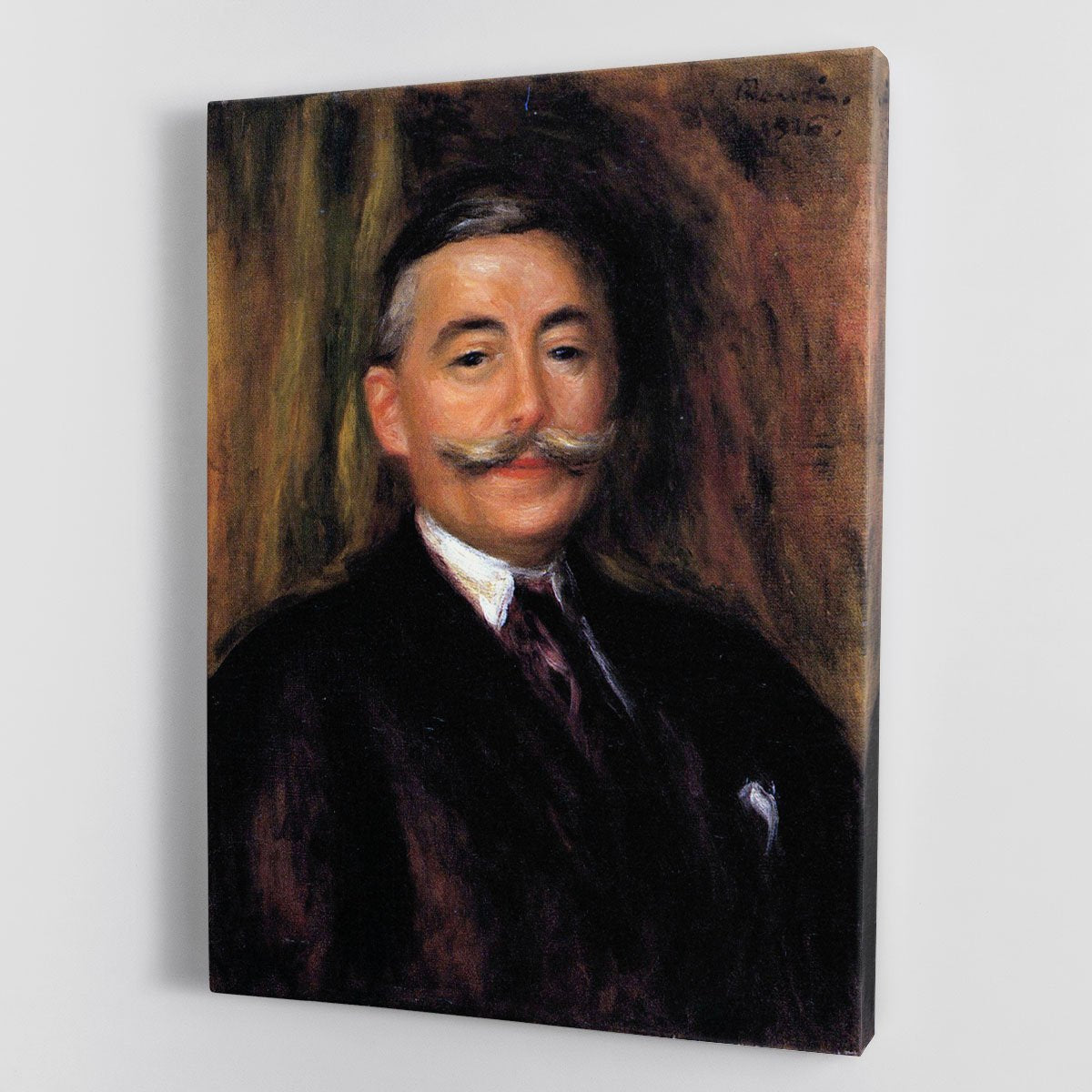 Portrait of Maurice Gangnat by Renoir Canvas Print or Poster