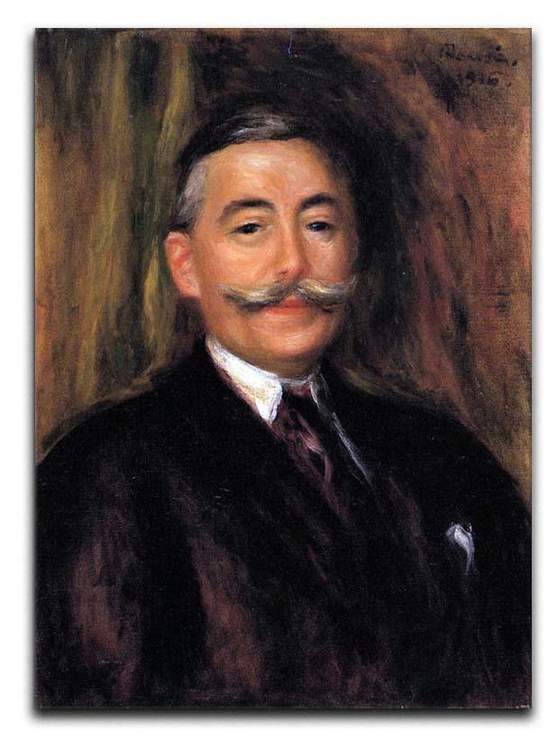 Portrait of Maurice Gangnat by Renoir Canvas Print or Poster  - Canvas Art Rocks - 1