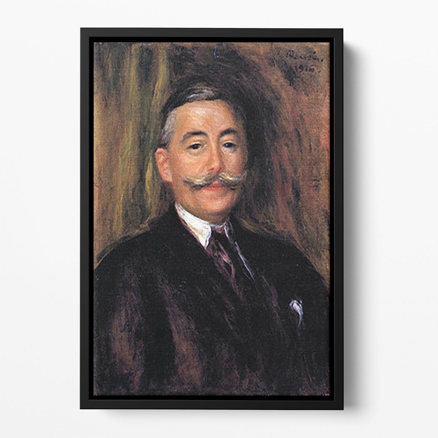 Portrait of Maurice Gangnat by Renoir Floating Framed Canvas