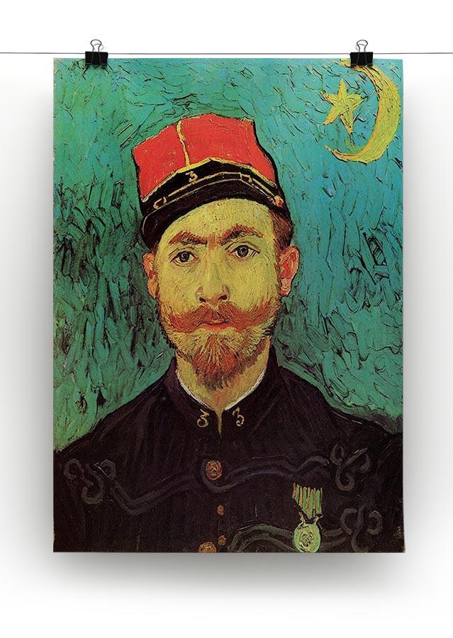 Portrait of Milliet Second Lieutenant of the Zouaves by Van Gogh Canvas Print & Poster - Canvas Art Rocks - 2
