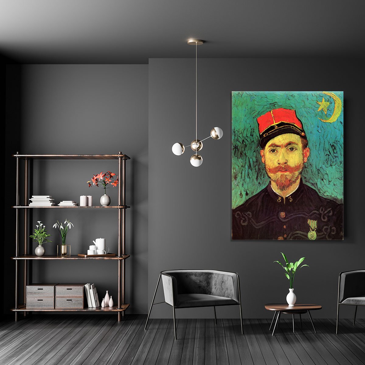 Portrait of Milliet Second Lieutenant of the Zouaves by Van Gogh Canvas Print or Poster