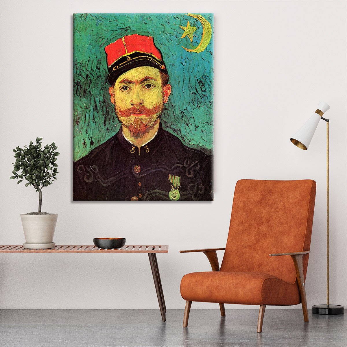 Portrait of Milliet Second Lieutenant of the Zouaves by Van Gogh Canvas Print or Poster