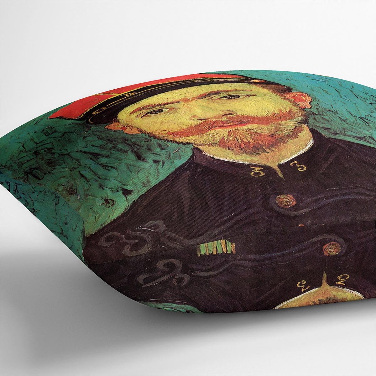 Portrait of Milliet Second Lieutenant of the Zouaves by Van Gogh Throw Pillow