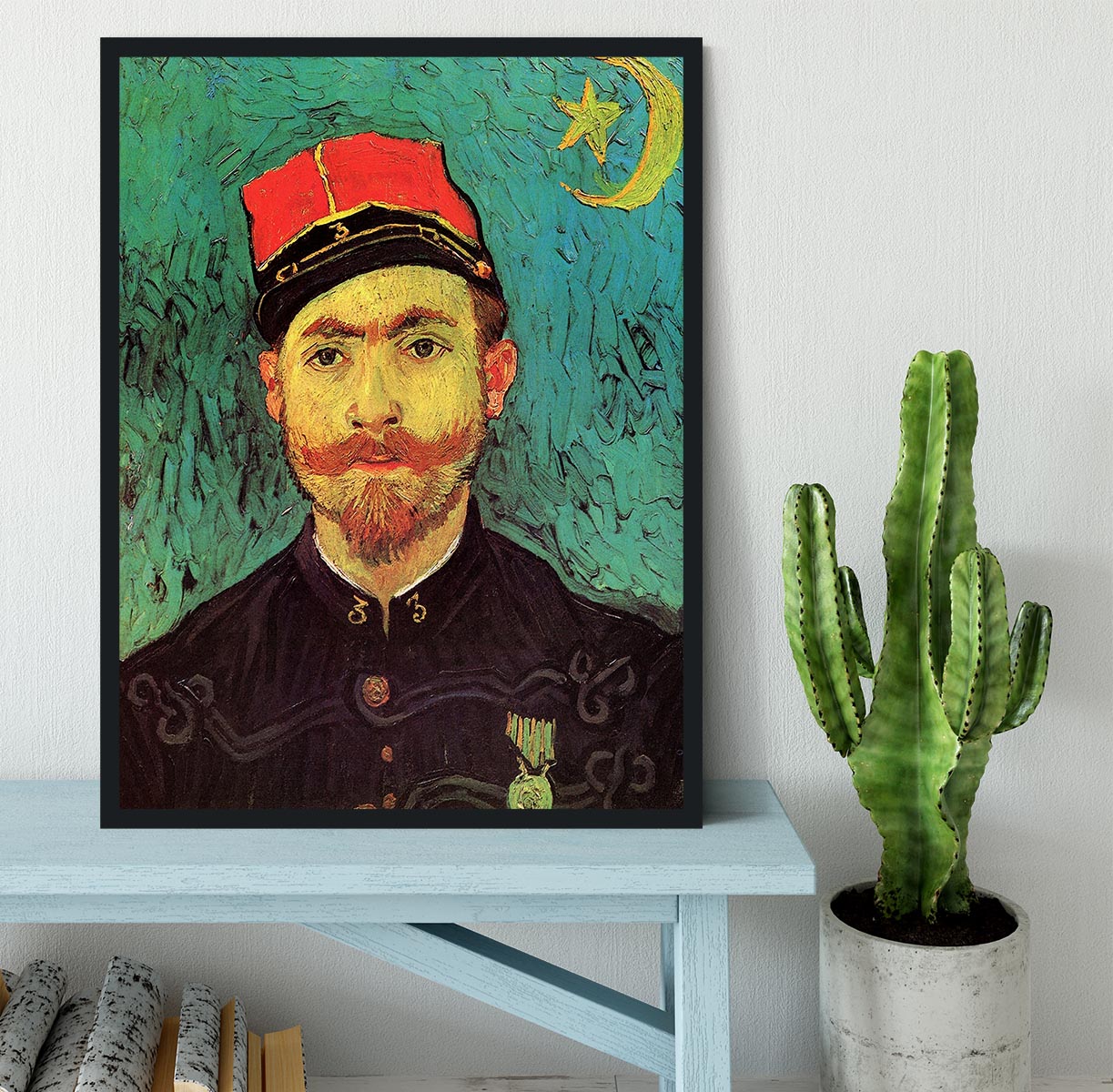 Portrait of Milliet Second Lieutenant of the Zouaves by Van Gogh Framed Print - Canvas Art Rocks - 2