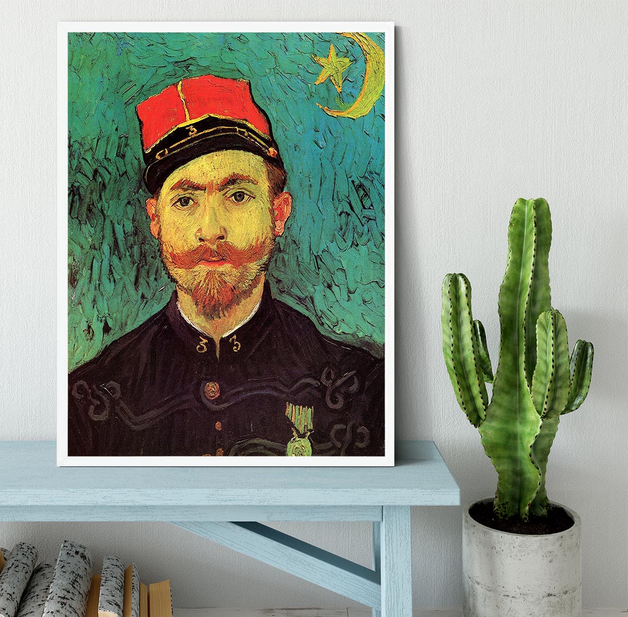 Portrait of Milliet Second Lieutenant of the Zouaves by Van Gogh Framed Print - Canvas Art Rocks -6