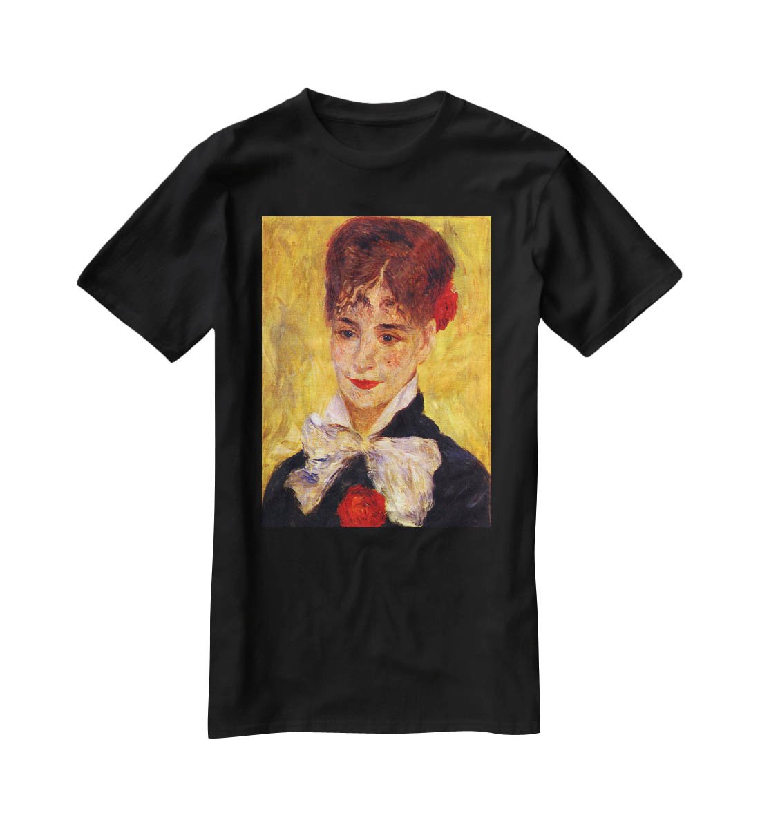 Portrait of Mme Iscovesco by Renoir T-Shirt - Canvas Art Rocks - 1