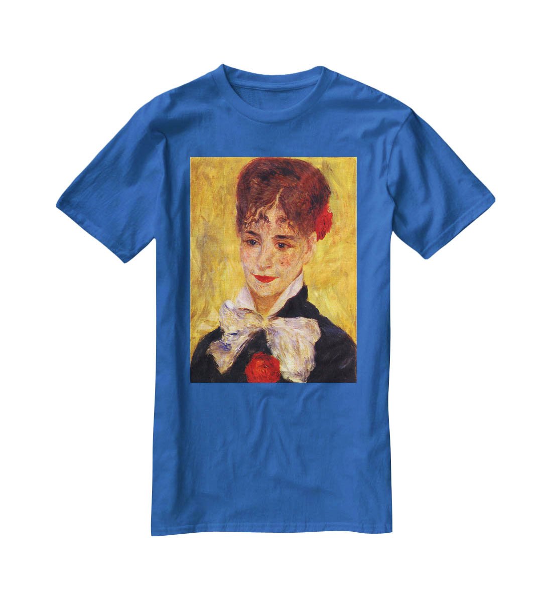 Portrait of Mme Iscovesco by Renoir T-Shirt - Canvas Art Rocks - 2
