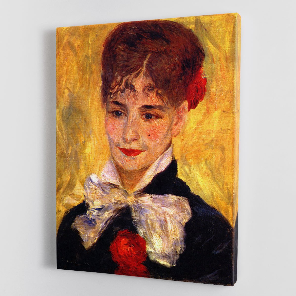 Portrait of Mme Iscovesco by Renoir Canvas Print or Poster